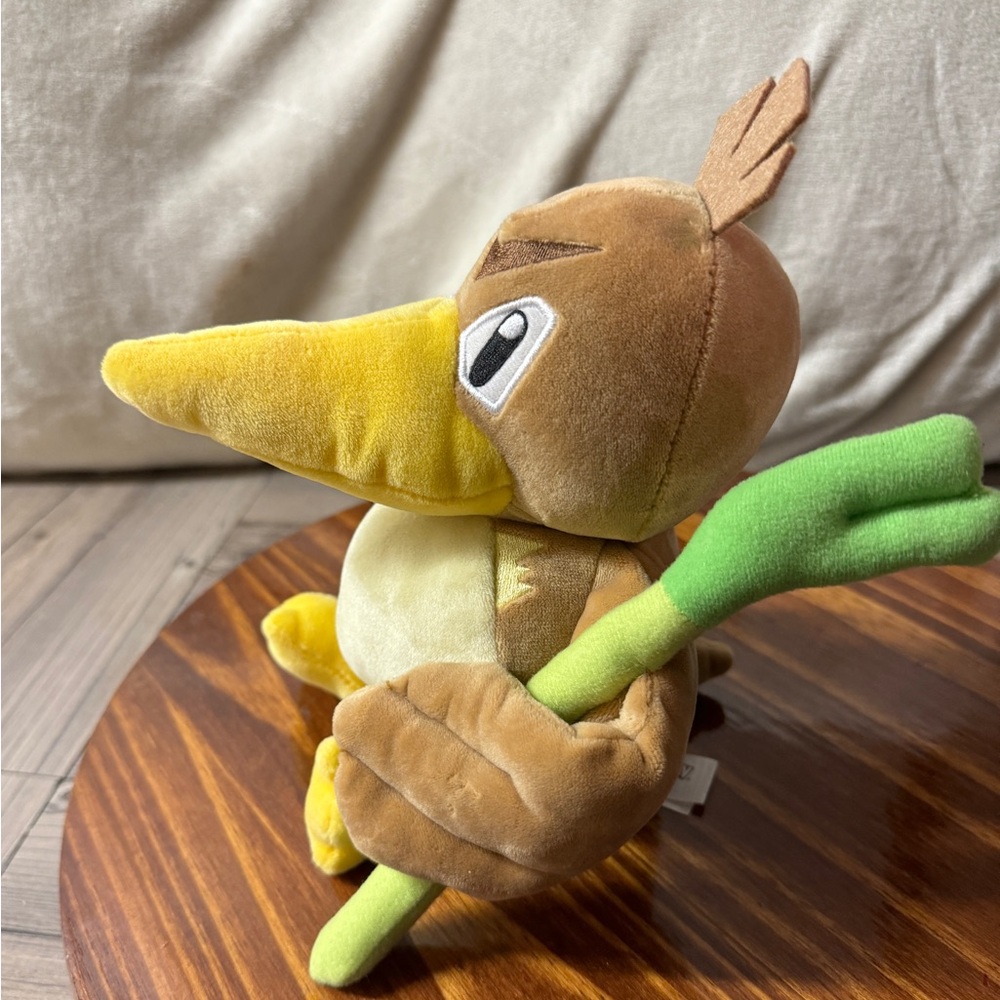 Pokemon Center Original Pokemon fit Plush Doll Farfetch'd w/Paper Tag 13cm 5.1" - Picture 2 of 6